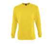 Sweatshirt met zeefdruk van 280 g/m2 katoen en polyester SOL'S New Supreme kleur goud