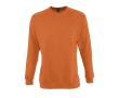 Sweatshirt met zeefdruk van 280 g/m2 katoen en polyester SOL'S New Supreme kleur oranje