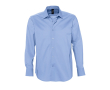 Heren polo met logo van katoen en elastaan 140 g/m2 SOL'S Brighton kleur gemarmerd blauw