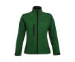 Waterdichte softshelljassen met logo voor dames 340 g/m2 SOL'S Roxy kleur donkergroen