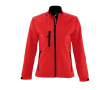 Waterdichte softshelljassen met logo voor dames 340 g/m2 SOL'S Roxy kleur donkerrood