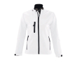 Waterdichte softshelljassen met logo voor dames 340 g/m2 SOL'S Roxy kleur wit