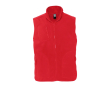 Polyester unisex fleece vest bedrukken met rits 320 g/m2 SOL'S Norway kleur rood