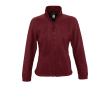 Polyester gepersonaliseerde fleece jackets voor dames SOL'S North 300 g/m2 kleur bordeaux