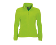 Polyester gepersonaliseerde fleece jackets voor dames SOL'S North 300 g/m2 kleur limoen groen