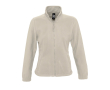 Polyester gepersonaliseerde fleece jackets voor dames SOL'S North 300 g/m2 kleur beige