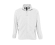 Polyester fleece jacket bedrukken met logo SOL'S North 300 g/m2 kleur wit
