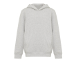 Kinderhoodie van gerecycled katoen 280 g/m² Iqoniq kleur lichtgrijs