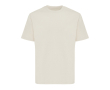 Unisex T‑shirt gerecycled katoen, modern fit 220 g/m² – IQONIQ Nikko kleur beige