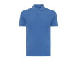 Regular fit piqué polo van eco-katoen 220 g/m2 Iqoniq Yosemite kleur gemarmerd blauw