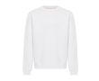 Unisex sweater met ronde hals en fleece modern fit 340 g/m² Iqoniq Torla kleur gebroken wit
