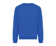 Unisex sweater met ronde hals en fleece modern fit 340 g/m² Iqoniq Torla kleur koningsblauw