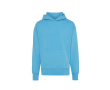 Relaxed fit sweater van eco-katoen 340 g/m2 Iqoniq Yoho kleur cyaan blauw