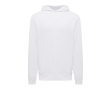 Unisex hoodie van gerecycled katoen met capuchon 280 g/m² Iqoniq kleur wit