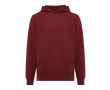 Unisex hoodie van gerecycled katoen met capuchon 280 g/m² Iqoniq kleur bordeaux