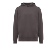 Unisex hoodie van gerecycled katoen met capuchon 280 g/m² Iqoniq kleur mat zilver