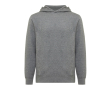 Unisex hoodie van gerecycled katoen met capuchon 280 g/m² Iqoniq kleur taupe grijs