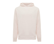 Unisex hoodie van gerecycled katoen met capuchon 280 g/m² Iqoniq kleur lichtroze