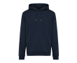 Unisex hoodie met geborstelde fleece 340 g/m2 Iqoniq Joshua kleur marineblauw