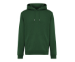 Unisex hoodie met geborstelde fleece 340 g/m2 Iqoniq Joshua kleur donkergroen