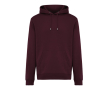Unisex hoodie met geborstelde fleece 340 g/m2 Iqoniq Joshua kleur granaat