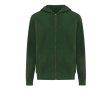 Eco-katoenen sweatshirt met rits, slim fit, Iqoniq 340 g/m2 kleur bosgroen