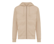 Eco-katoenen sweatshirt met rits, slim fit, Iqoniq 340 g/m2 kleur lichtbruin