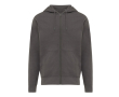Eco-katoenen sweatshirt met rits, slim fit, Iqoniq 340 g/m2 kleur mat zilver