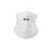 Nekwarmer van polyester en elastaan ter bescherming van mond en neus kleur wit