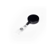 Uittrekbare plastic badgehouder met clip voor professioneel gebruik kleur zwart