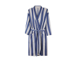 Hammam-stijl badjas van gerecycled katoen met L/XL-pasvorm 200 g/m² kleur blauw