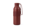 Dubbelwandige fles van gerecycled roestvrij staal 500 ml kleur bordeaux