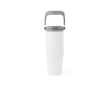 Thermosfles van gerecycled roestvrij staal met handvat, 880 ml kleur wit