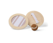 Houten spel met klittenbandbatjes en bal, inclusief tas kleur bruin