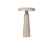 Tafellamp van gerecycled materiaal met warm en wit licht, touch-dimmer kleur ivoor