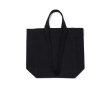 Tas met ritssluiting van gerecycled canvas met gewicht van 400 g/m² kleur zwart
