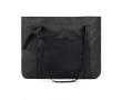 Grote tas van gerecycled polyester met interne en externe vakken kleur zwart