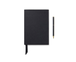 Notitieboek en pen set met geschenkdoos A5 gelinieerde pagina’s kleur zwart