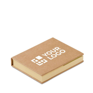 Memoblokje met opdruk kleur wit