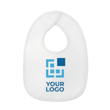 Slabbetje voor baby's met logo kleur wit