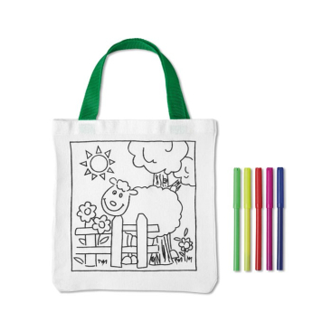 Katoenen tasje om in te kleuren