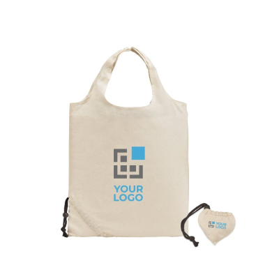 Gepersonaliseerde katoenen opvouwbare tas 105 g/m2 Strawberry Cotton