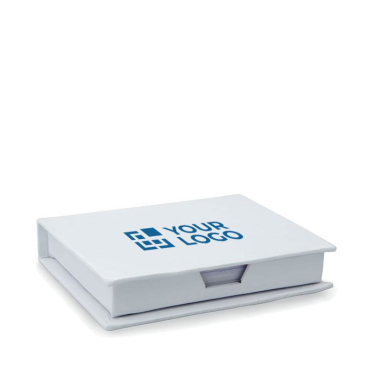Blocnote met opdruk en post-its kleur wit