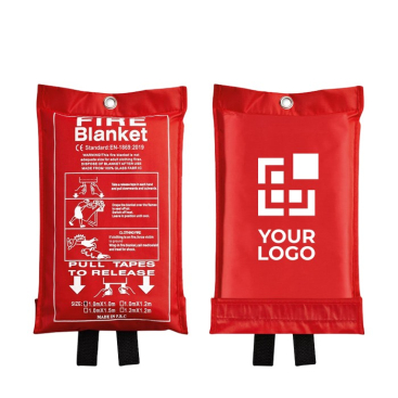 Relatiegeschenk blusdeken weergave met jouw bedrukking