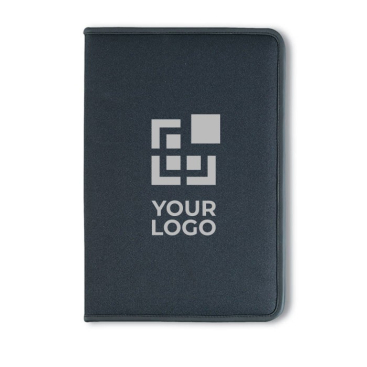 Polyester portfolio met opbergruimte en notitieblok