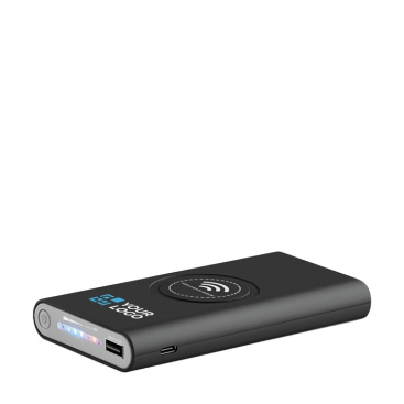 Draadloze powerbank kleur zwart