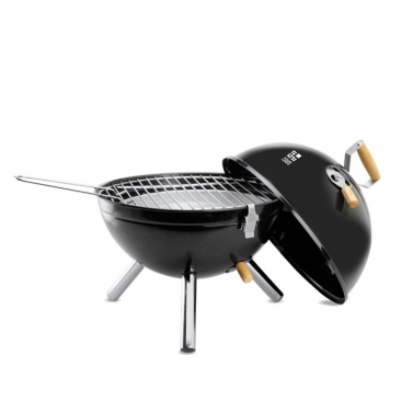 Tweedelige barbecue voor reclame weergave met jouw bedrukking