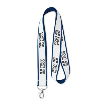 Keycord met logo van satijn 