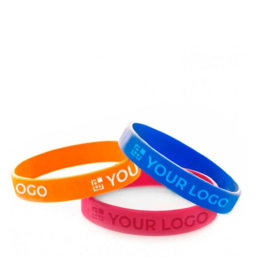 Voordelige siliconen armband met reliëf logo