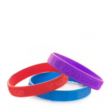 Siliconen festivalarmbandje met reliëf